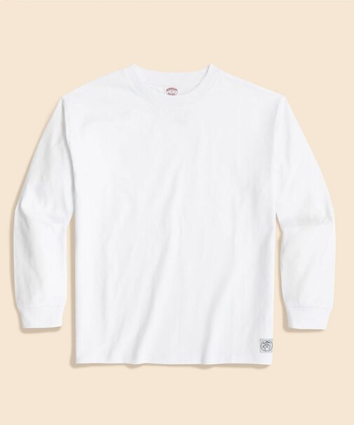 USAコットンジャージー ヘビーウェイト GFロゴラベル ロングスリーブ Tシャツ