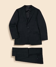 ウールサージ　段返り３釦スーツ　TOKYO model