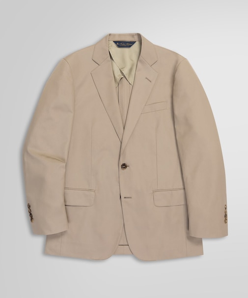 ポリエステル/コットン ポプリン シングル２釦 アンコンジャケット Classic