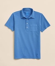 コットンピケジャージー　GFロゴ　ガーメントダイ　ポロシャツ