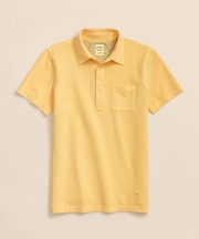 コットンピケジャージー　GFロゴ　ガーメントダイ　ポロシャツ