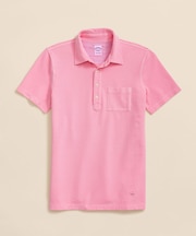 コットンピケジャージー　GFロゴ　ガーメントダイ　ポロシャツ