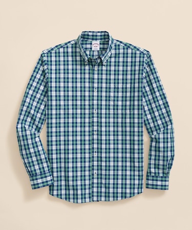 コットンポプリン チェック フライデーシャツ