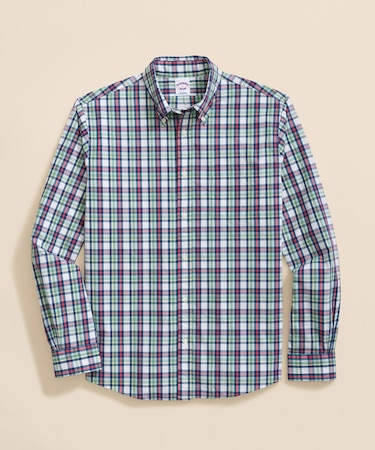 コットンポプリン チェック フライデーシャツ