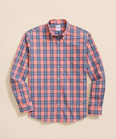 コットンポプリン チェック フライデーシャツ