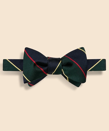 シルク　アーガイルサザーランド　レップボウタイ　Made in USA