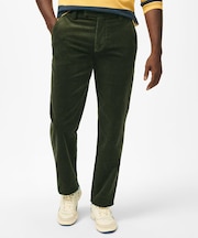 ストレッチコットン 8-Waleコーデュロイ プレーンフロントパンツ REGULAR