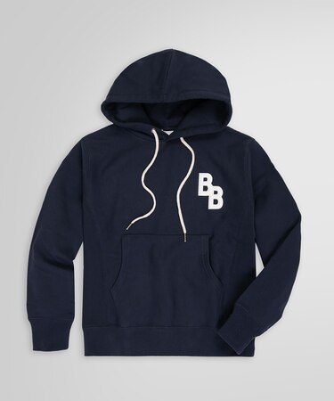 コットンフレンチテリー BBロゴ プルオーバー フーディー