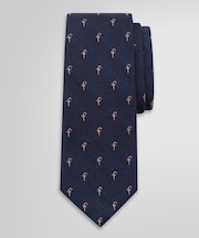 ウール/シルク キャンディケイン ジャカードタイ