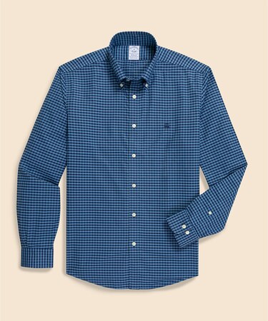 ストレッチオックスフォード GFロゴ シーズナルパターン カジュアルシャツ Regular Fit