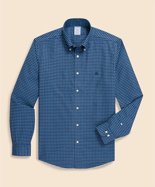 ストレッチオックスフォード GFロゴ シーズナルパターン カジュアルシャツ Regular Fit