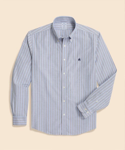 ストレッチオックスフォード GFロゴ シーズナルパターン カジュアルシャツ Regular Fit