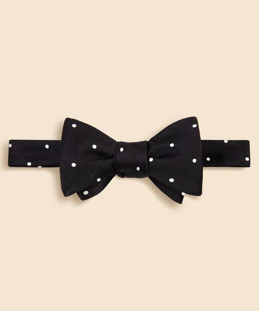 シルク　ドット　レップボウタイ　Made in USA