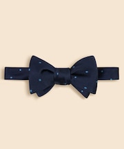 シルク　ドット　レップボウタイ　Made in USA