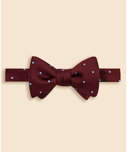 シルク　ドット　レップボウタイ　Made in USA