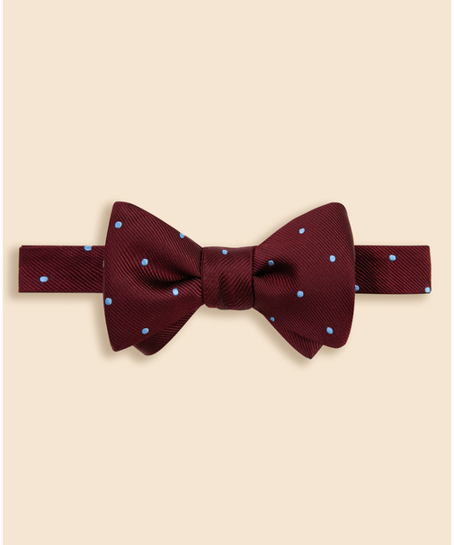 シルク　ドット　レップボウタイ　Made in USA