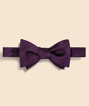 シルク ソリッド レップボウタイ Made in USA