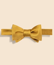 シルク　ソリッド　レップボウタイ　Made in USA