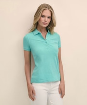 スーピマコットン　ストレッチピケ　GFロゴ　ポロシャツ