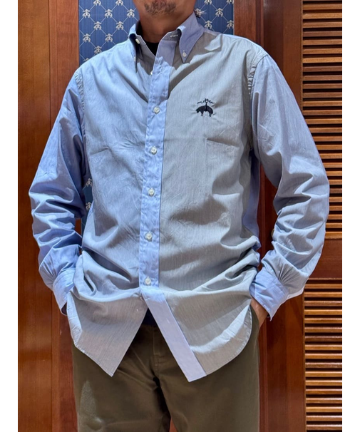 ◆オンラインストア限定◆ コットン ビッグGFロゴ ボタンダウン ファンシャツ Traditional Fit