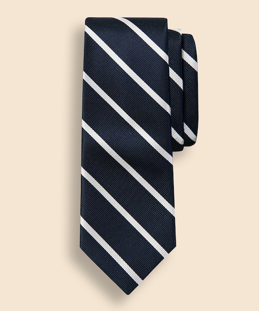 シルク　BB#3バーストライプ　レップタイ　Made in USA