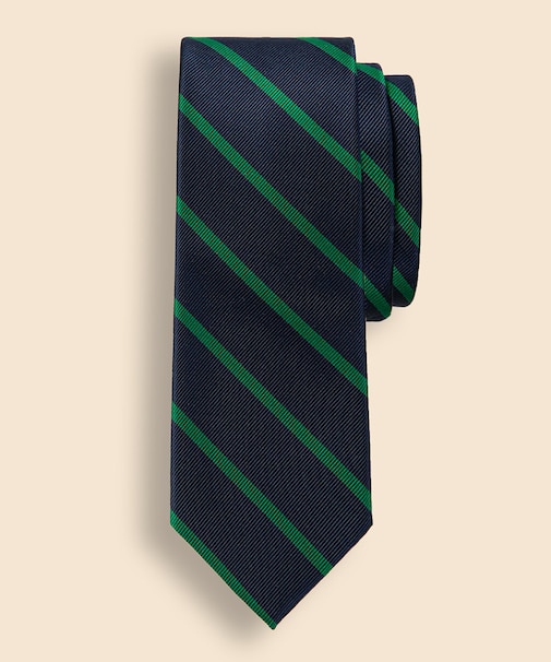 シルク　BB#3バーストライプ　レップタイ　Made in USA