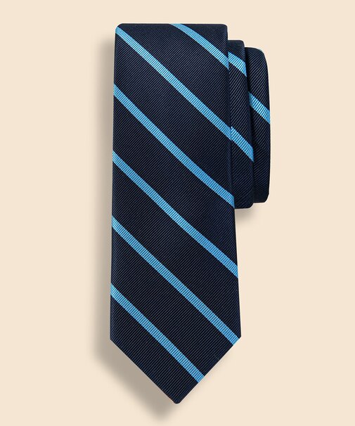 シルク　BB#3バーストライプ　レップタイ　Made in USA