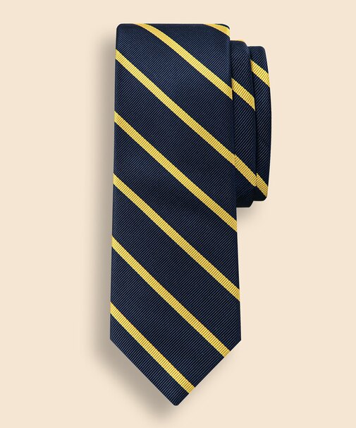 シルク　BB#3バーストライプ　レップタイ　Made in USA