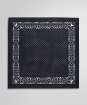 カシミヤ GFロゴ ドット スカーフ