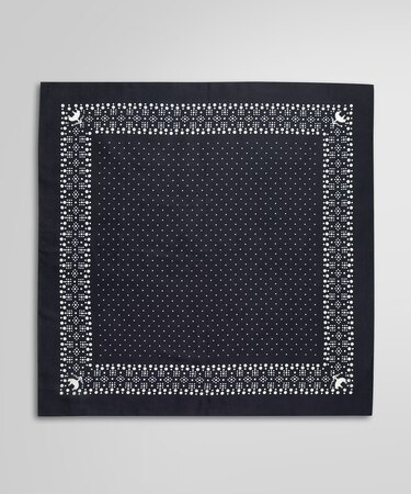 カシミヤ GFロゴ ドット スカーフ