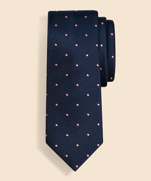 【まる】ブルックスブラザーズ ロゴ総柄 濃紺黄 ジャガード シルクUSA製 シルク ラージペイズリー ジャカードタイ | Brooks Brothers Japan
