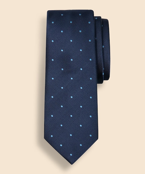 シルク　ドット　レップタイ　Made in USA