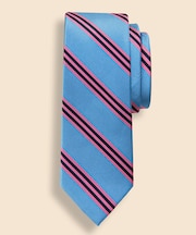 シルク　BB#1ストライプ　レップタイ　Made in USA