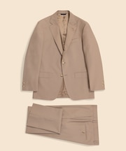 ポリエステル／ウール　ポプリン　段返り３釦サックスーツ　Traditional　Made in USA