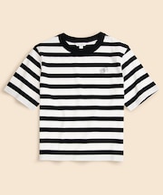 【Double B Collection】コットン　BBロゴ　マリナーストライプ　ヘビーウェイトTシャツ