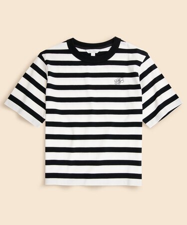 【Double B Collection】コットン BBロゴ マリナーストライプ ヘビーウェイトTシャツ