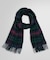 カシミヤ ブラックウォッチ オーバーペイン オブロングスカーフ
