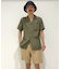 コットン　ワッフル　キャンプシャツ　Regular Fit