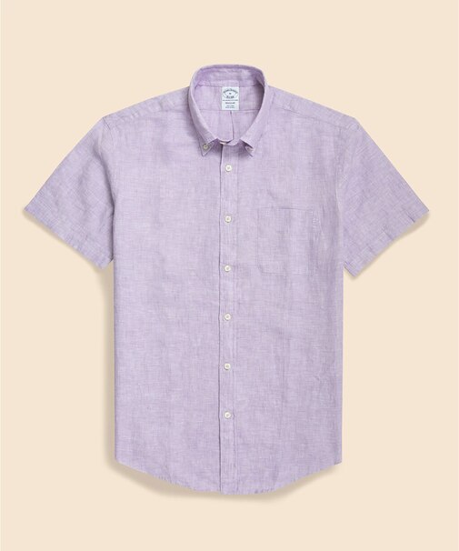 アイリッシュリネン　ショートスリーブ　スポーツシャツ　Regular Fit