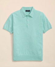 スーピマコットン　ショートスリーブ　ポロセーター