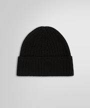 コットン/ナイロン リブニットキャップ