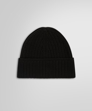 コットン/ナイロン リブニットキャップ