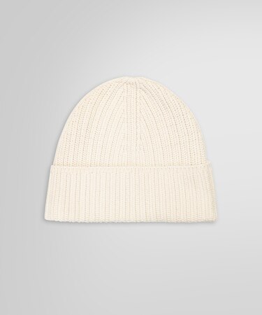 コットン/ナイロン リブニットキャップ
