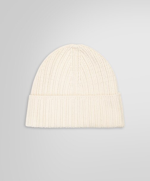 コットン/ナイロン リブニットキャップ