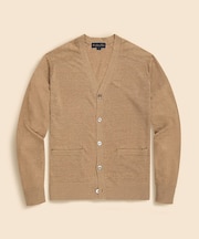 リネン　Vネックカーディガン