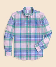 コットン　マドラスチェック　カジュアルシャツ　Regular Fit