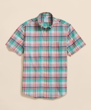 コットン　マドラスチェック　ショートスリーブ　カジュアルシャツ　Regular Fit