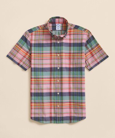 コットン マドラスチェック ショートスリーブ カジュアルシャツ Regular Fit