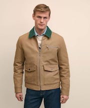 コットンダック　キルティングジャケット