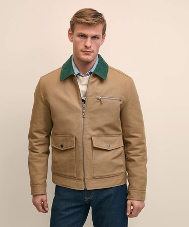 コットンダック　キルティングジャケット